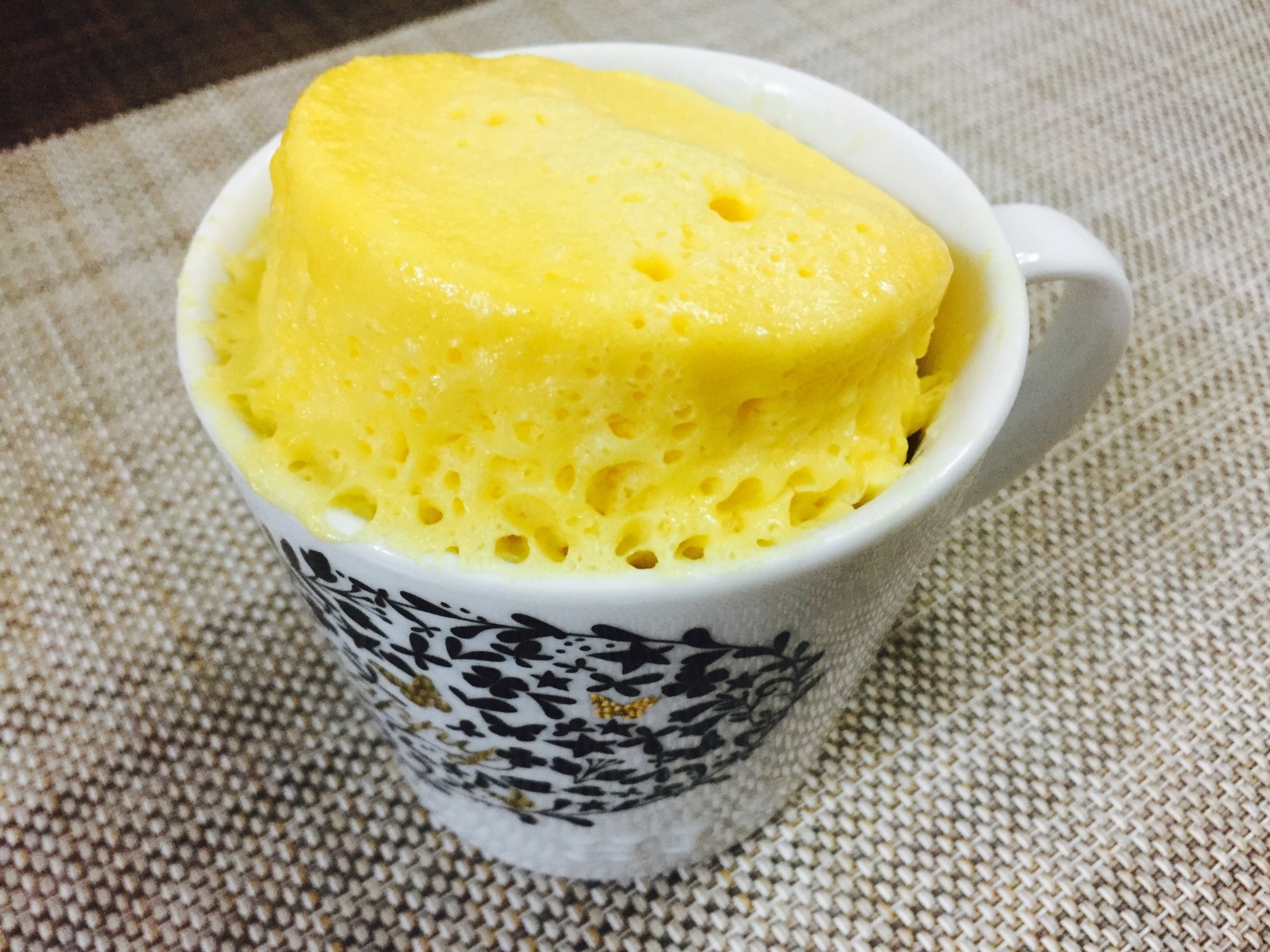 レンジでつくるマグカップケーキ