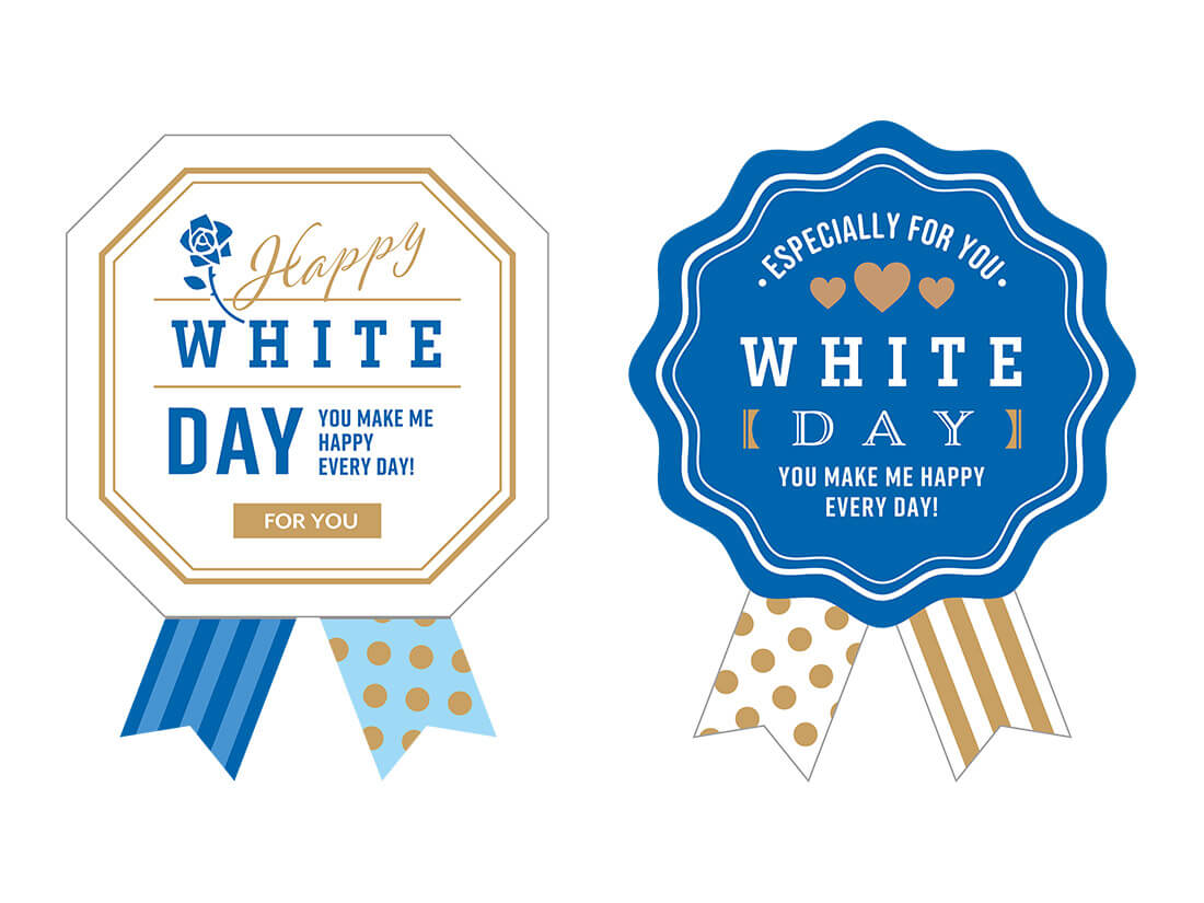 cotta ホワイトデーシール プレゼント 3柄×4片ホワイトデーのシールお菓子・パン材料・ラッピングの通販 cotta＊コッタ