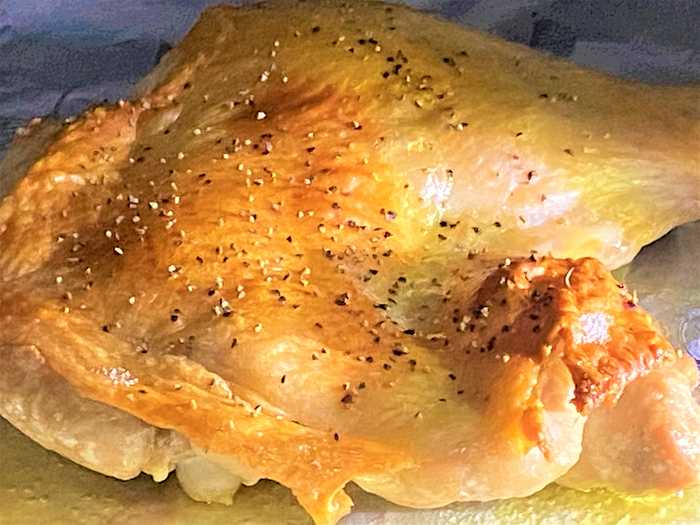 オーブン焼き！骨付きもも肉 塩コショウで最高の鶏肉を食べる