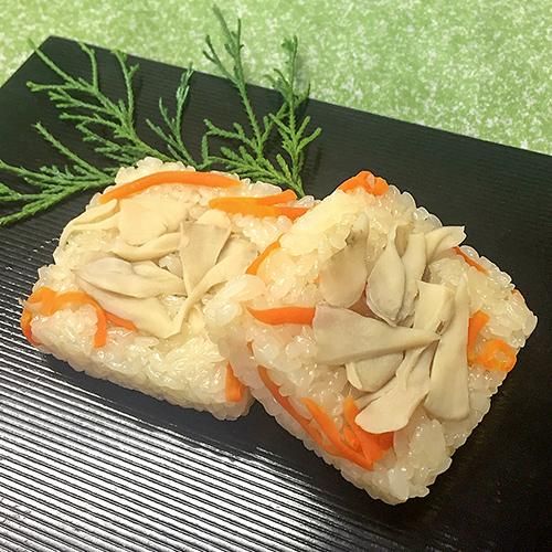 舞茸とささみのおこわ