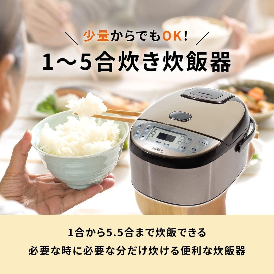 RM-204H WH ROOMMATE コンパクト炊飯器 OKOMEDAKI ダイアモンドヘッド マイコン式タイプ -通販モノタロウ