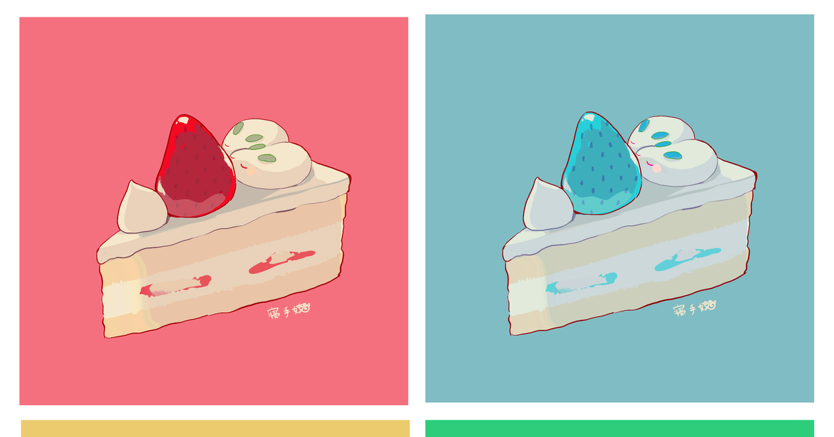 苺のショートケーキのイラスト フリー素材あそび- ニコニ・コモンズ