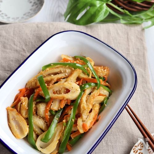 レンジで2分半！速攻でできる！「ちくわとピーマンのきんぴら」の作り方