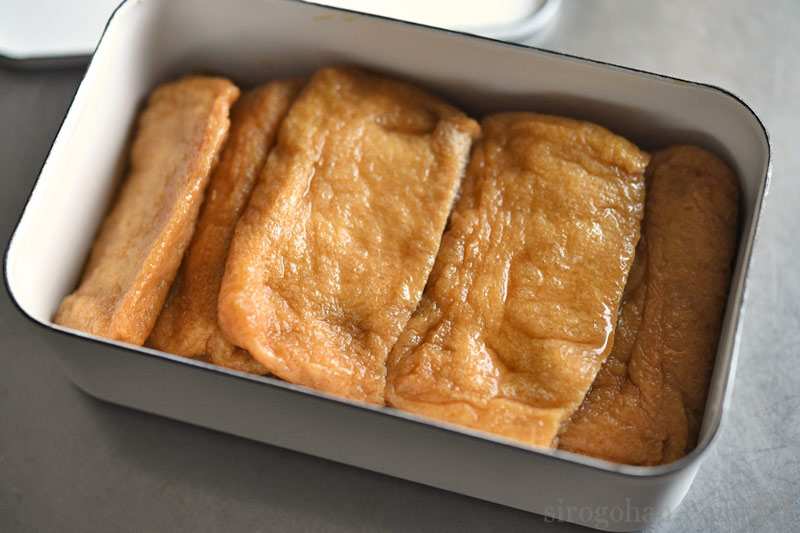 必ず成功！油揚げの開き方☆