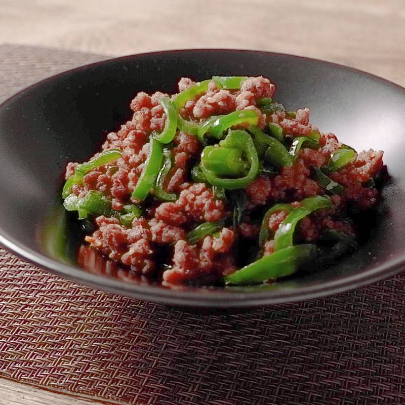 やみつき ピーマン肉味噌