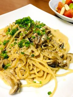 さばのカレークリームパスタ