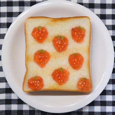 朝から楽しい気分 トーストアート