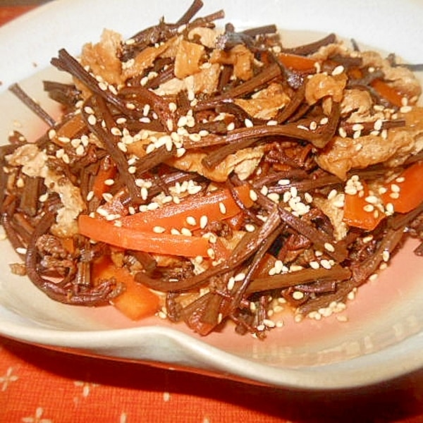 わらびと油揚げの簡単煮物 レシピ・作り方 by leopoo - 楽天レシピ