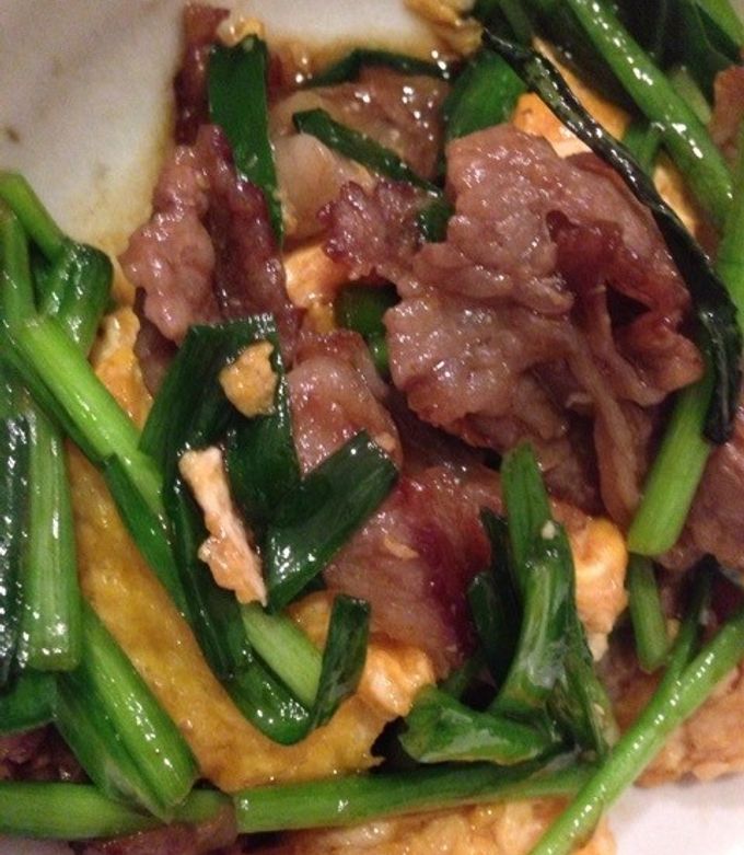 牛肉ともやしと卵のスタミナ炒め♪