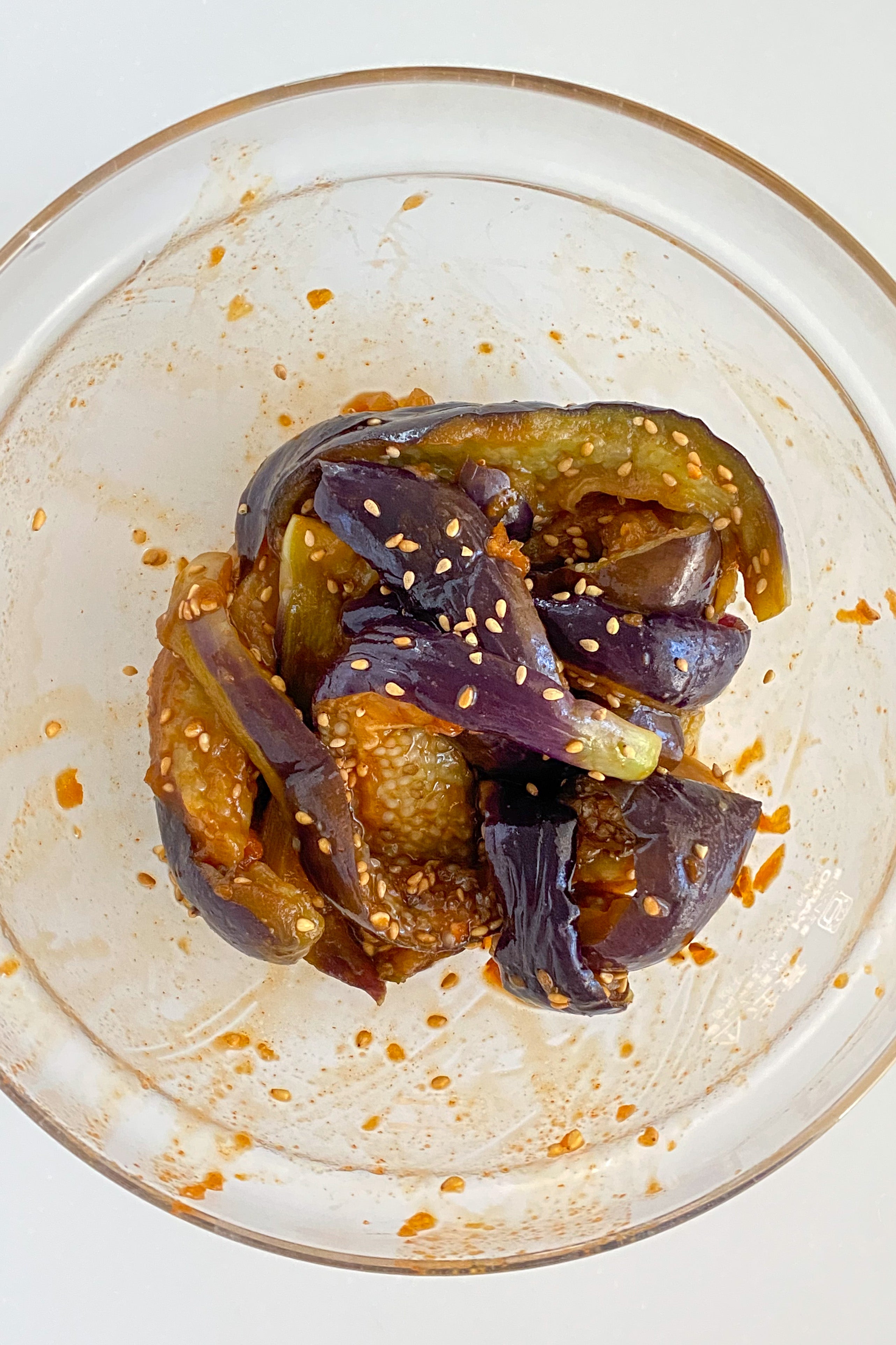 レンジで簡単！なすのナムル。韓国人主婦の人気レシピ♪夏の茄子おかずカライチ