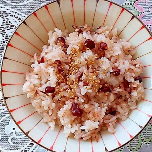 炊飯器でお赤飯