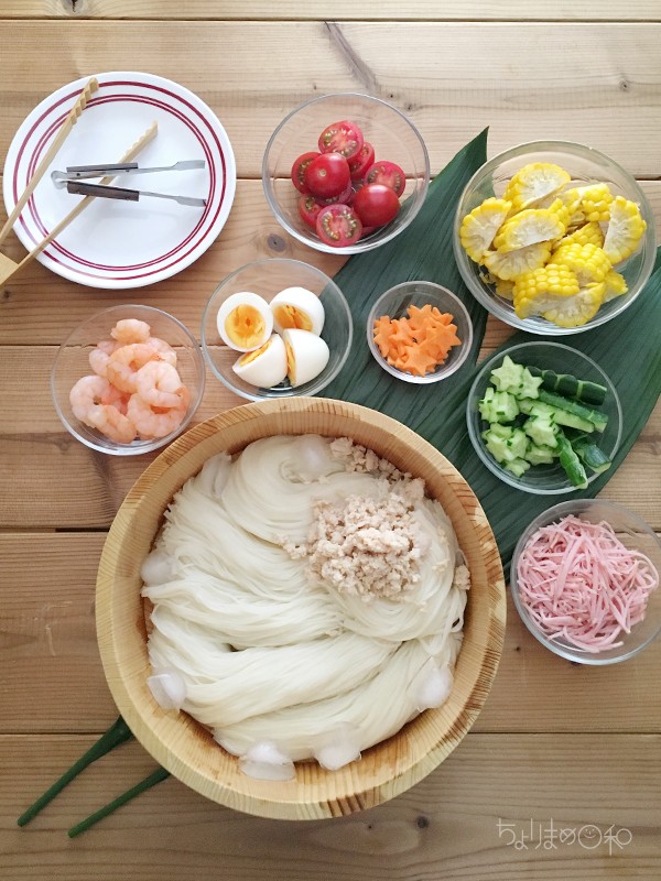 七夕鶏がらだしそうめん