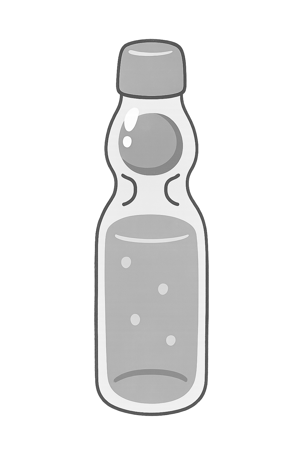 シンプルおしゃれな瓶ラムネイラスト・フリー素材なら「シンテリ」