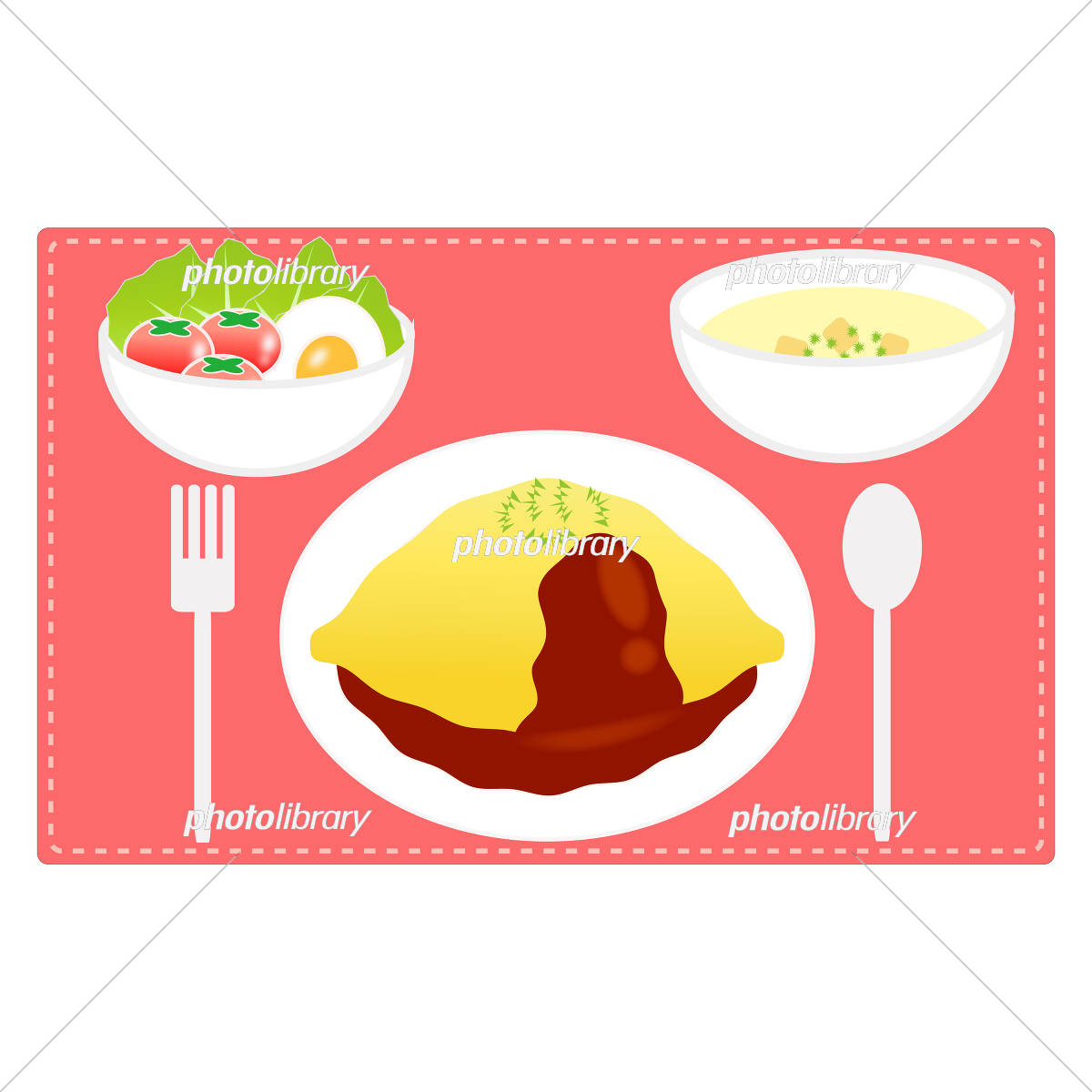 オムライスのイラストかわいいフリー素材集 いらすとや