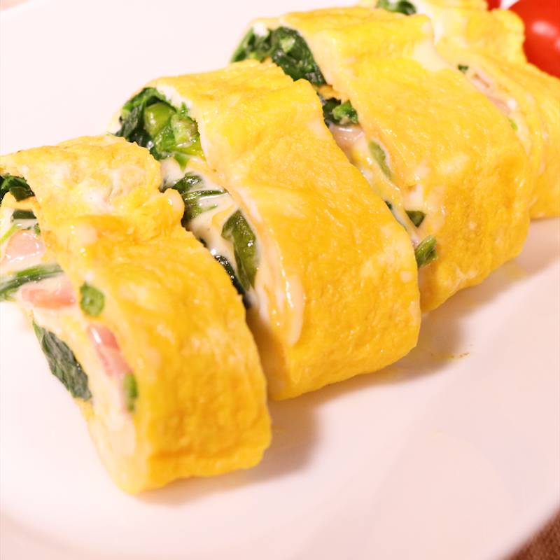 ほうれん草の卵焼き