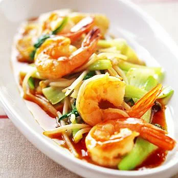 えびとかぶとチンゲン菜のサラダ