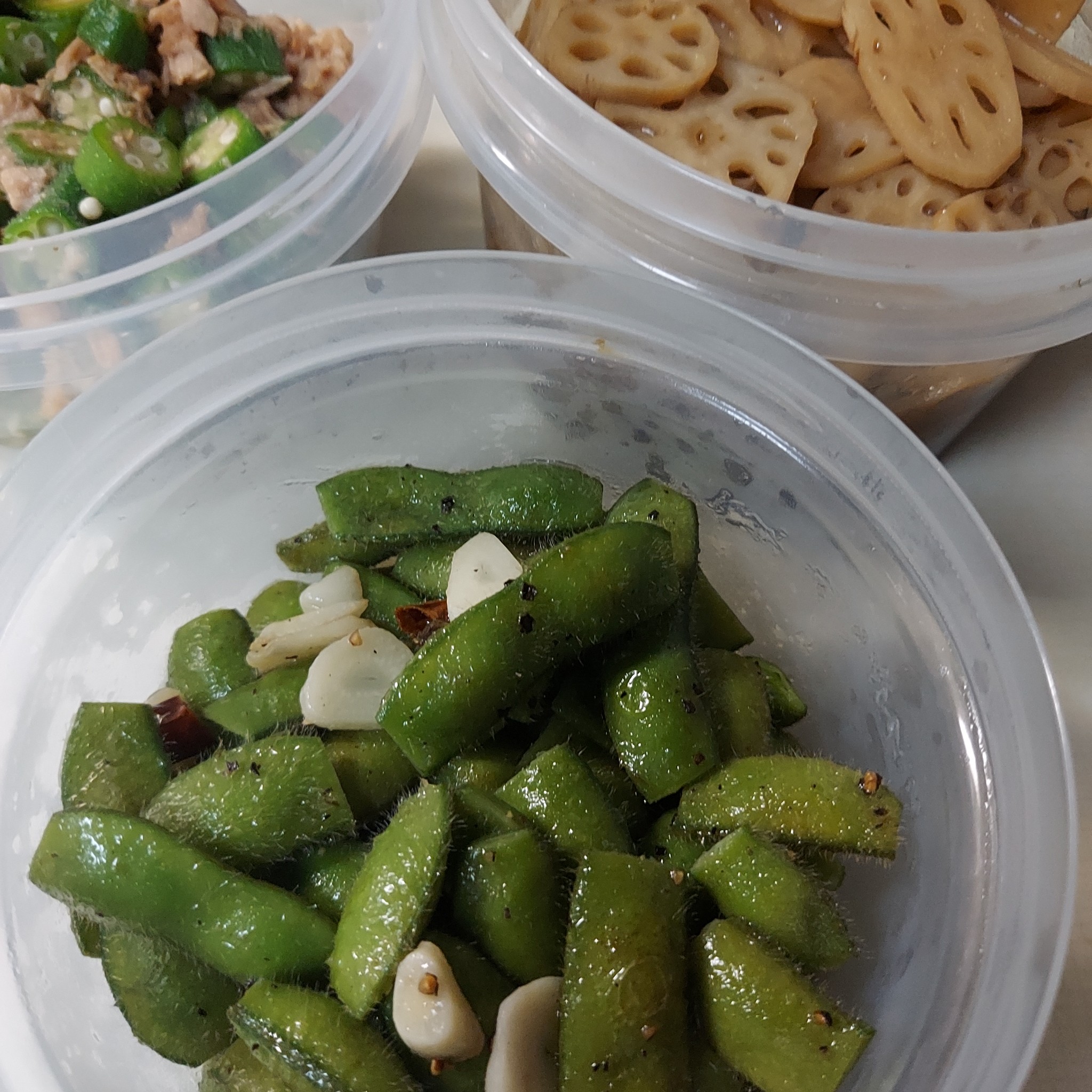 枝豆ペペロンチーノ