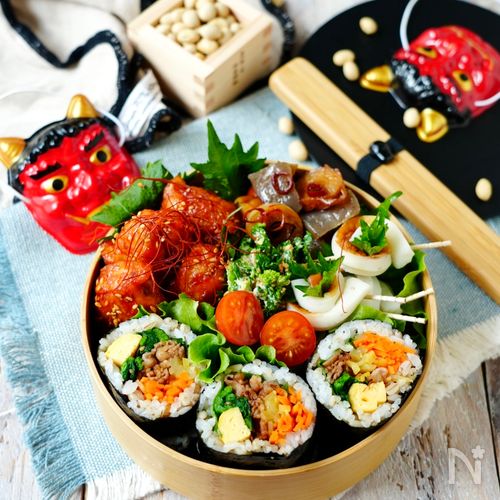 今年は虎柄恵方巻 ☆ 節分☆2022 * 韓国キンパこぶた食堂*´ 00 ｀*