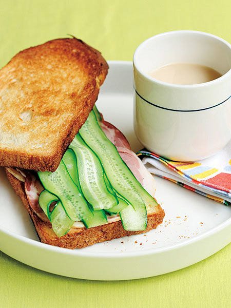 きゅうりとハムのホットサンドほこフレ