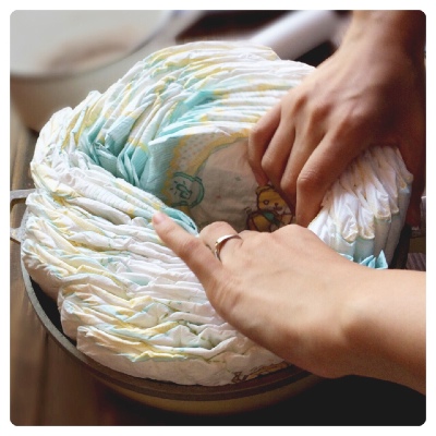 100均で作成！おむつケーキやベビーカー作品画像