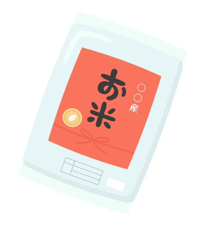 新米」と書かれた米袋のイラスト - ONWAイラスト