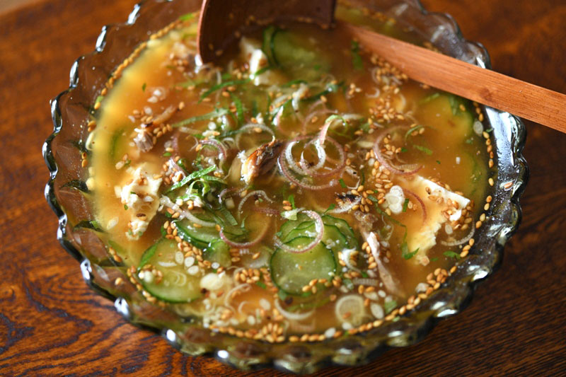 もち麦入り冷汁Olive Oil Life オリーブオイルライフ