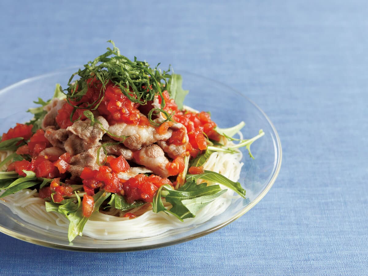 簡単な甘辛ネギ豚つけ素麺レシピ