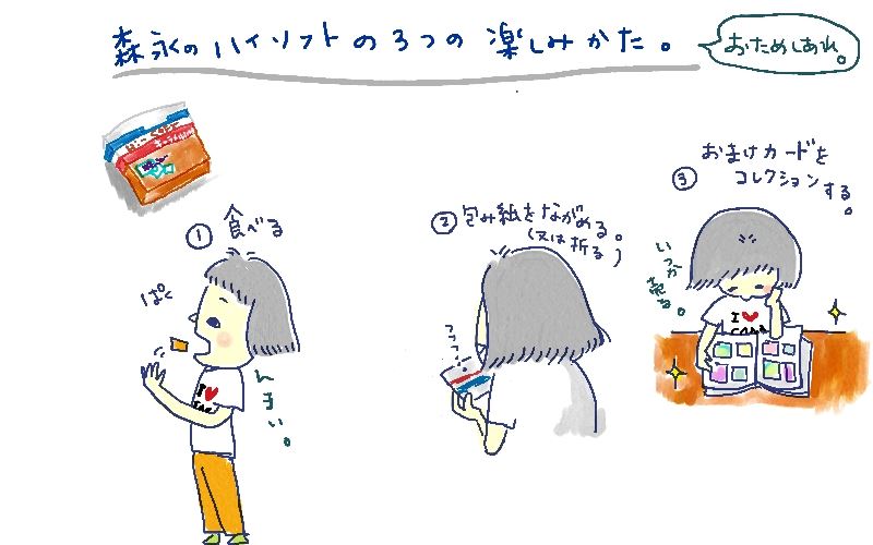 ハイソフトキャラメルおまけミニカード