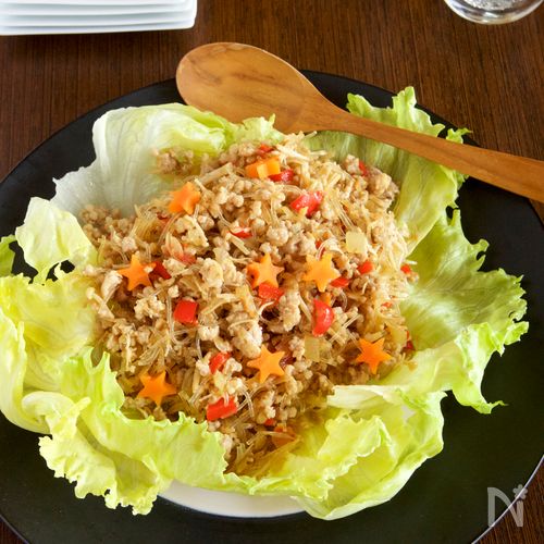 子供大好き♥ひき肉と春雨炒め