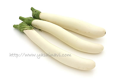 千両ナス、米ナス、白ナスなど、ナスの種類8つと、一番美味しくいただける料理法。グリーンワークス 大垣市の造園会社