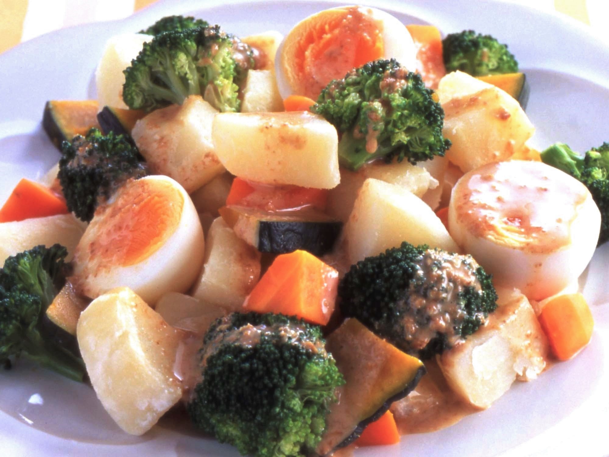 レンジで簡単！温野菜サラダ