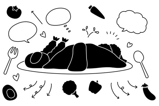 オムライス」のイラスト素材・ベクター画像毎月1点無料 フリー のストックフォト イメージマート