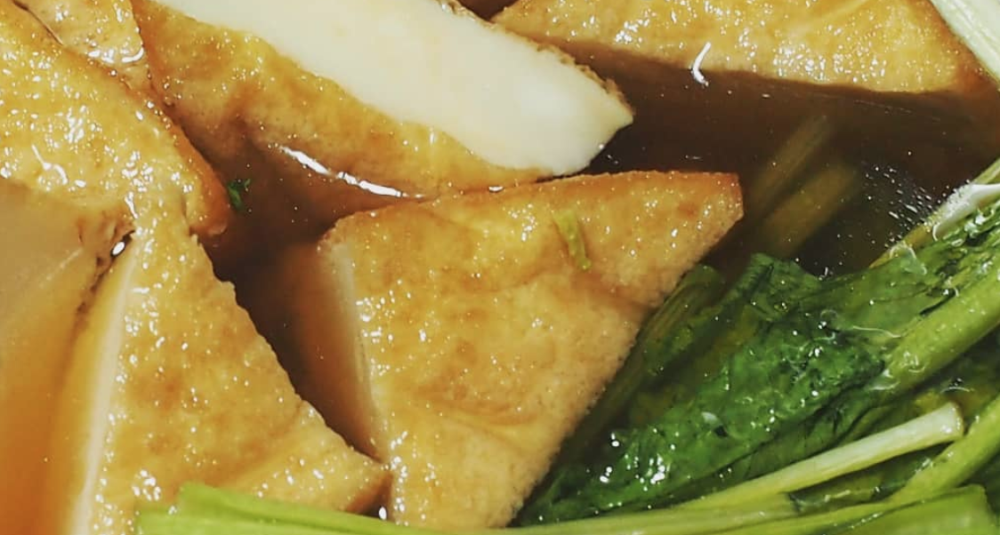 だし汁じゅわ〜！厚揚げと大根の煮物