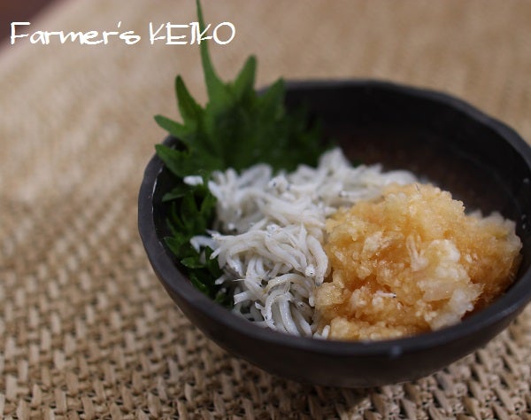 焼き油揚げのしらすおろしあえ