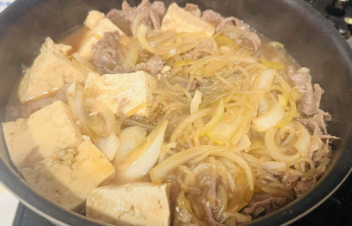 めんつゆでお手軽 肉豆腐