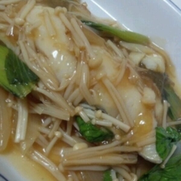 めんつゆで☆チンゲンサイの和風あんかけ