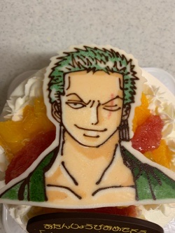 キャラケーキ『ゾロ』＆アイシング『チョッパー』＆手作り子供服♪バルーンスカート４種 - 創太んママの、おいしいもの「ハイ、どうぞ♪」