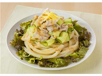 鶏ささみとのりのサラダうどん