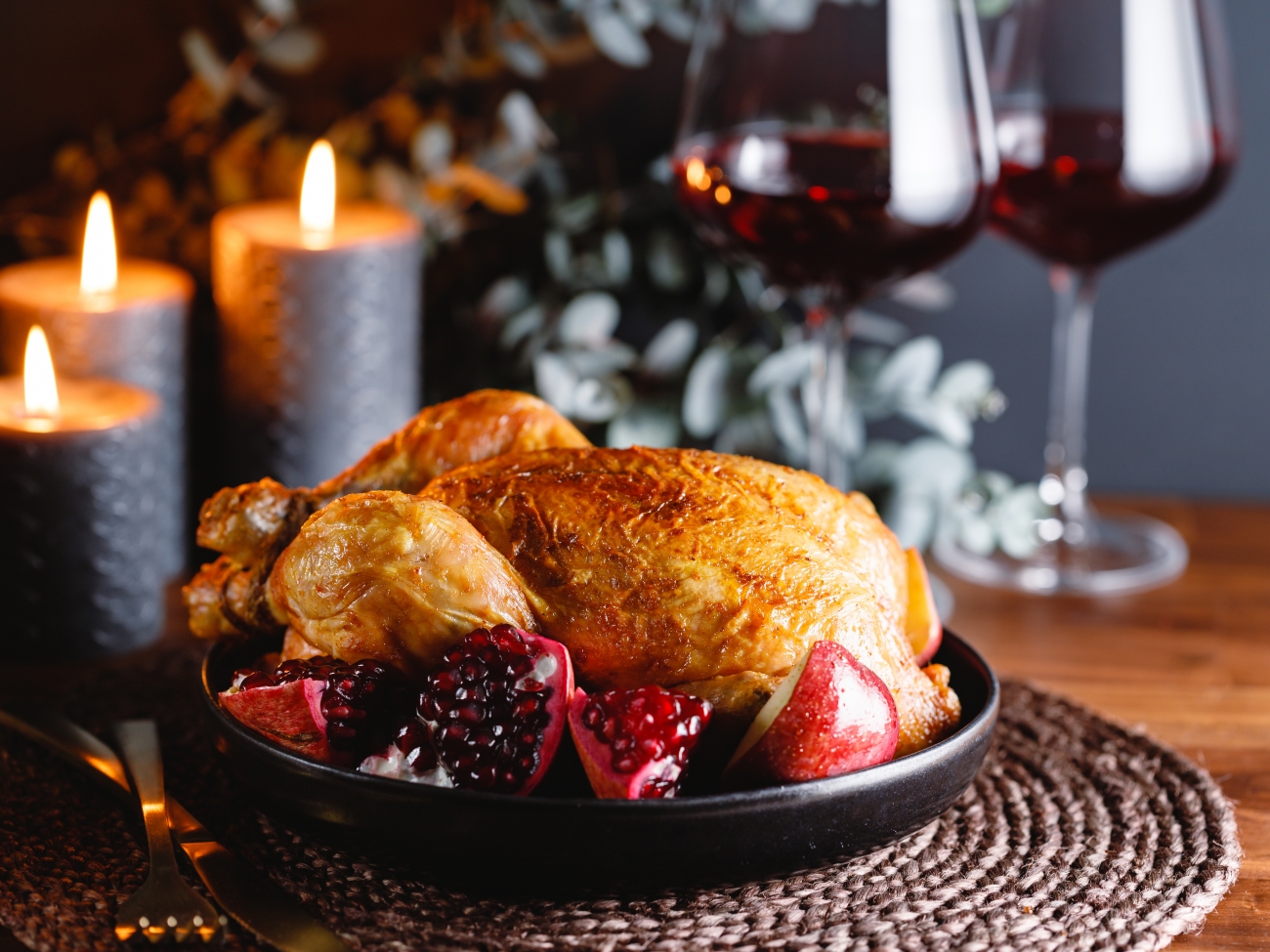 国産丸鶏の薪窯ローストチキン チーズリゾット詰めイタリア料理 il Vivo