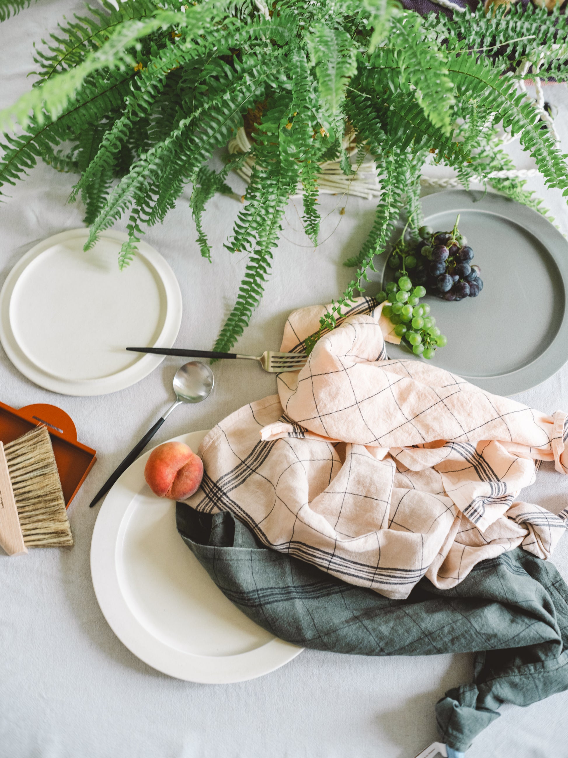 フランス製楽しいキッチンクロス ワイン食材モチーフ付き