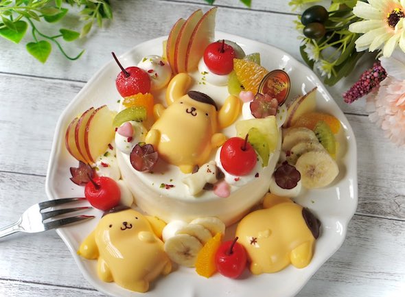 ハローキティとポムポムプリンのプチケーキ