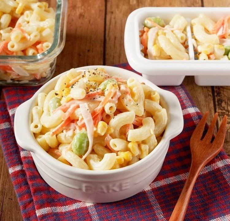 プロ 1分長めの茹で時間がコツ！ マカロニサラダのレシピ。基本＆デパ地下風の3品三越伊勢丹の食メディアFOODIE フーディー