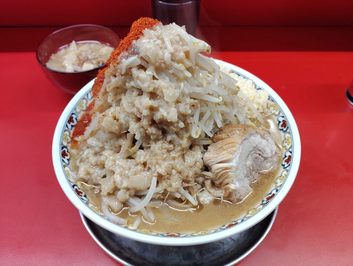 ４月オープンの二郎系「ハナイロモ麺」で大満足してきました！ ハナイロモ麺 吉祥寺 つけ麺食べたい