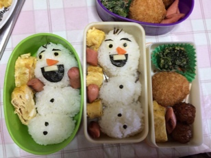 アナと雪の女王☃﻿オラフのキャラ弁♥︎