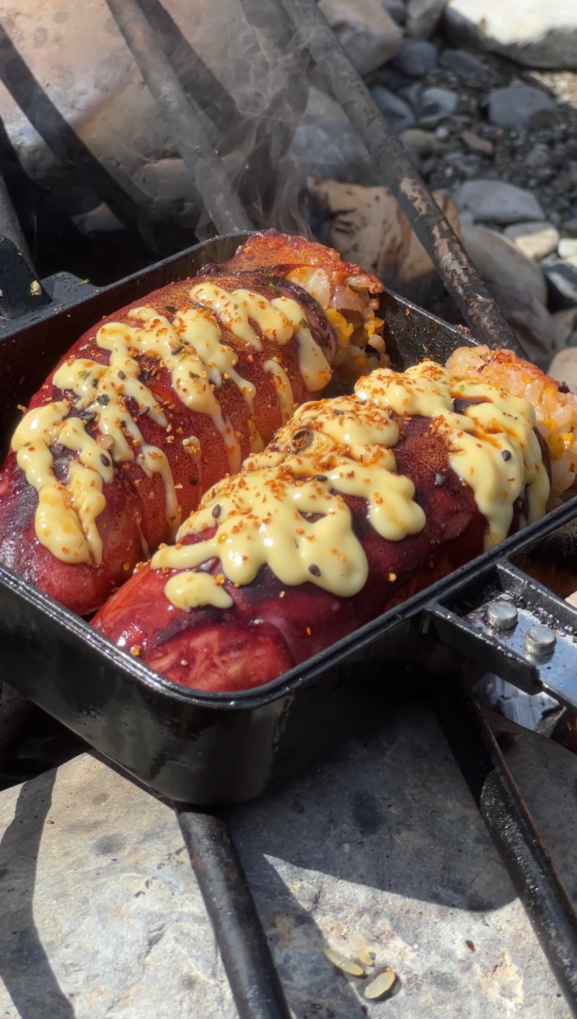 お家で簡単BBQ気分!! イカのバター焼肉焼