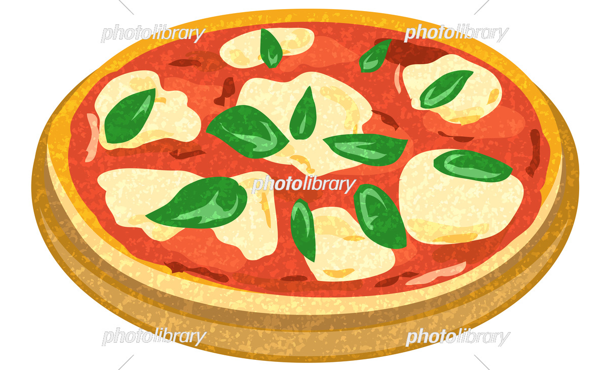 かわいいピザアイコン漫画イラストPremiumベクトル素材