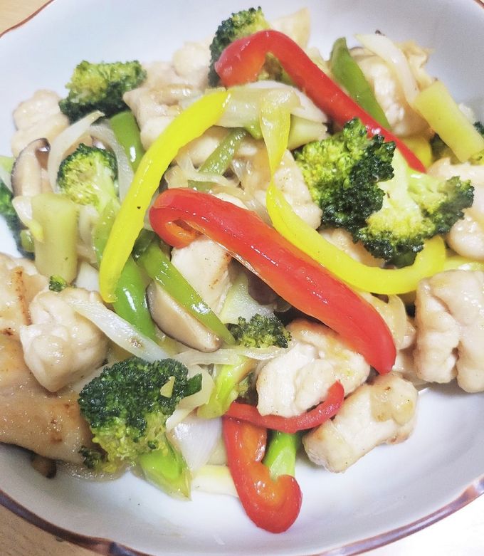 冷めてもやわらかい♡鶏胸肉の黒酢炒め