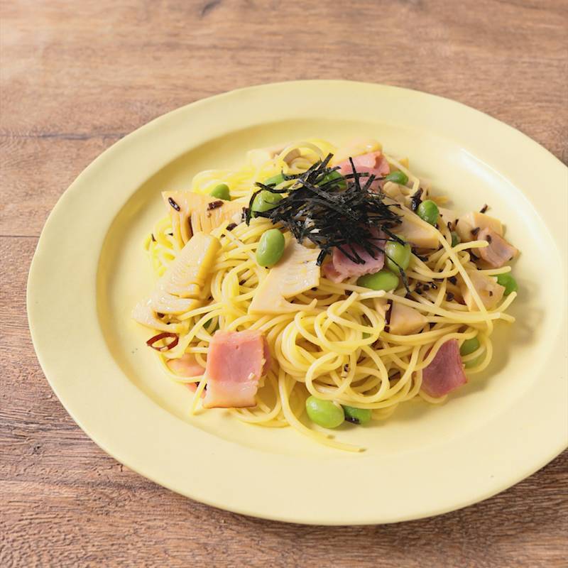 あさりとあおさのスパゲティ