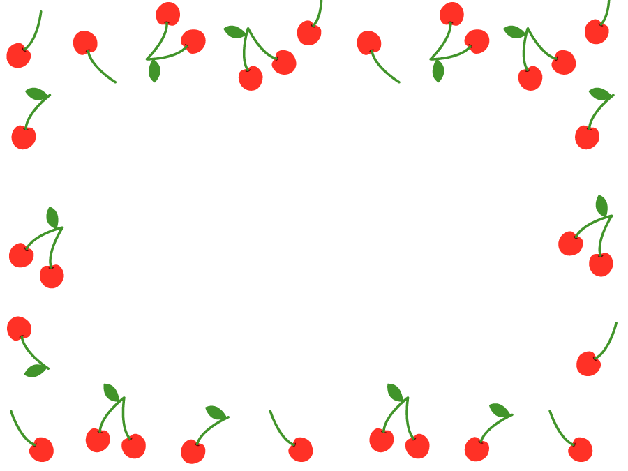 ゆめかわなさくらんぼ:イラスト無料