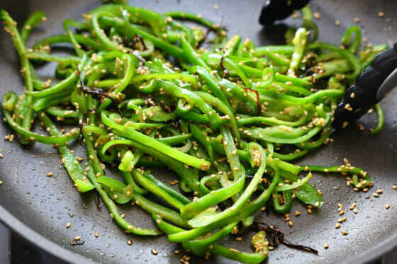 レンジde簡単「ピーマンとツナの塩昆布ナムル」